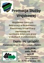 Promocja służby wojskowej plakat