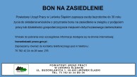 Obrazek dla: Powiatowy Urząd Pracy w Lwówku Śląskim zaprasza osoby bezrobotne do 30 roku życia do składania wniosków o przyznanie bonu na zasiedlenie