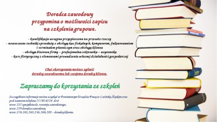 Zdjęcie artykułu Przypominamy o możliwości zapisu na szkolenia grupowe