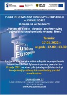 Zdjęcie artykułu Webinarium pt. "Postaw na siebie - decyzje i preferencyjne pożyczki na uruchpmienie własnej firmy"