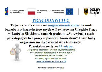 Zdjęcie artykułu Staże - ostatnia szansa