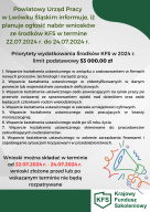 Zdjęcie artykułu Informacja o planowanym naborze wniosków ze środków KFS