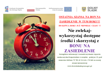 Zdjęcie artykułu Ostatnia szansa by skorzystać z bonu na zasiedlenie w tym roku!