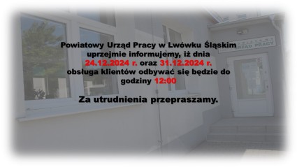 Zdjęcie artykułu Informacja o skróconym czasie pracy urzędu